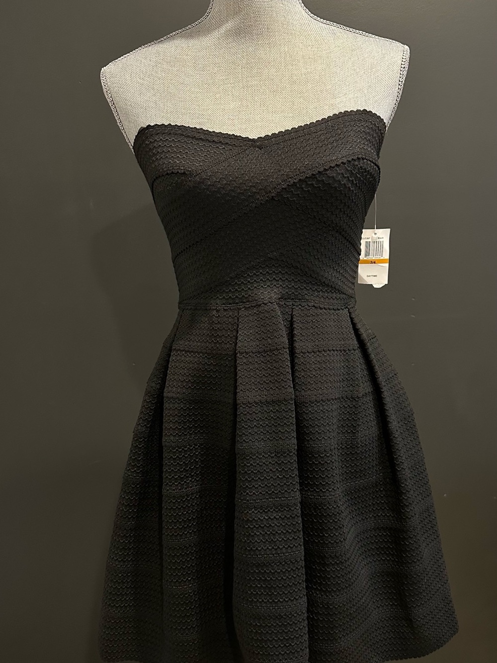 B Darlin Strapless Black Fit & Flare Dress